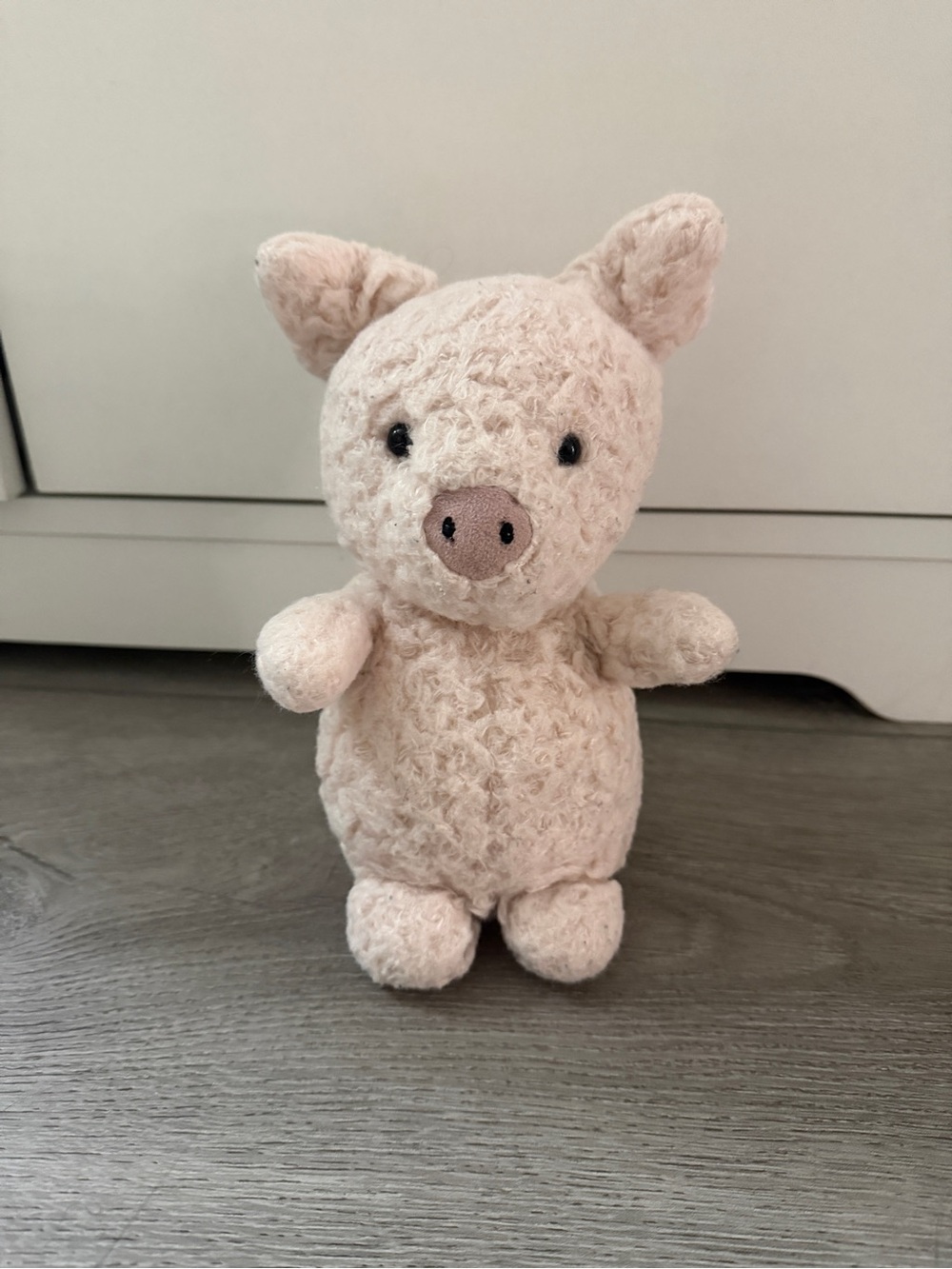 Jellycat Pale Pink Curly Plush Pig